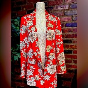 Zara floral blazer